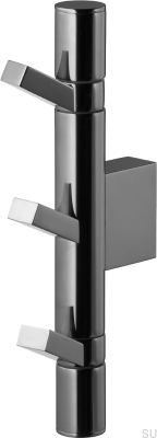 Wieszak na ręczniki TA263 Mosiężny Czarny Chromowany