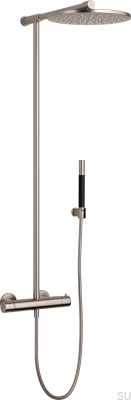 Zestaw prysznicowy TVM300 Mosiężny Niklowany Szczotkowany