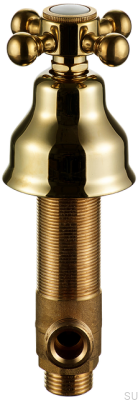 Zawór do zmywarki do montażu w zlewozmywaku VLV284 Mosiężny Polerowany Nielakierowany