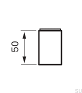 Przedłużka do baterii umywalkowej XPRO300 Mosiężna Niklowana Szczotkowana