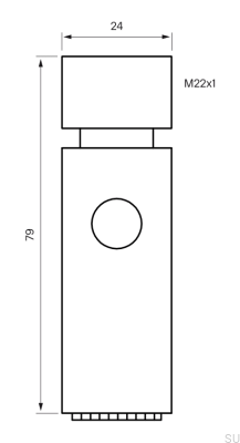 Perlator ZDOC097 Mosiężny Srebrny Chromowany