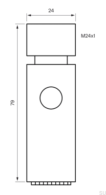 Perlator ZDOC098 Mosiężny Srebrny Chromowany