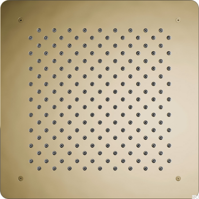 Głowica prysznicowa deszczownica podtynkowa kwadratowa 400 ZSOF097 Mosiężna Miodowe Złoto