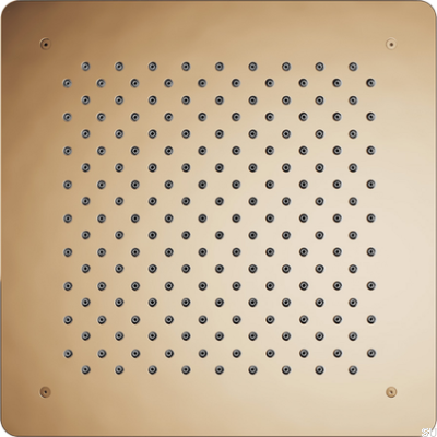 Głowica prysznicowa deszczownica podtynkowa kwadratowa 400 ZSOF097 Mosiężna Polerowana Nielakierowana