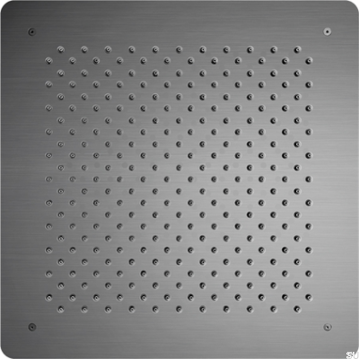 Głowica prysznicowa deszczownica podtynkowa kwadratowa 500 ZSOF098 Mosiężna Czarna Chromowana Szczotkowana