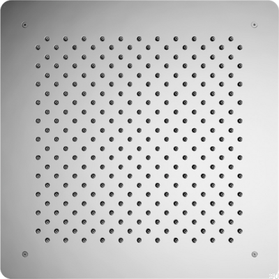 Głowica prysznicowa deszczownica podtynkowa kwadratowa 500 ZSOF098 Mosiężna Srebrna Chromowana