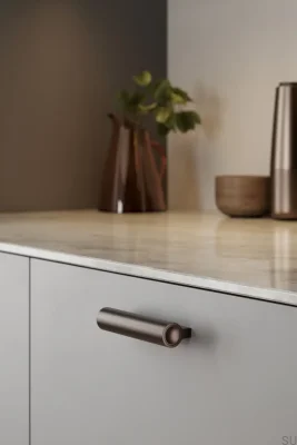 Uchwyt meblowy podłużny Lucente 64 Aluminiowy Brązowy Matowy