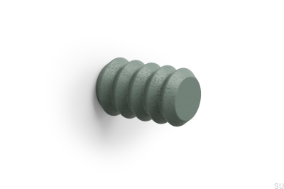 Wieszak ścienny Pulse Color 28 Drewniany Dębowy Zielony