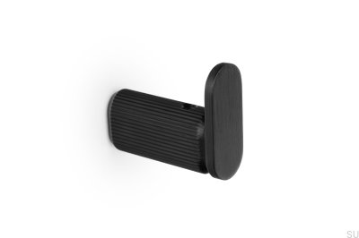 Wieszak ścienny Brooklyn 15 Aluminiowy Czarny Szczotkowany