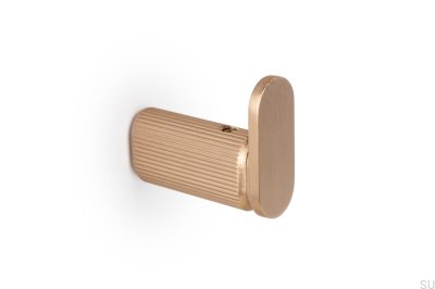 Wieszak ścienny Brooklyn 15 Aluminiowy Złoty Szczotkowany Cava