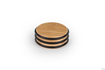 Stoper do drzwi Podłogowy Pulse 66 Drewniany Dębowy