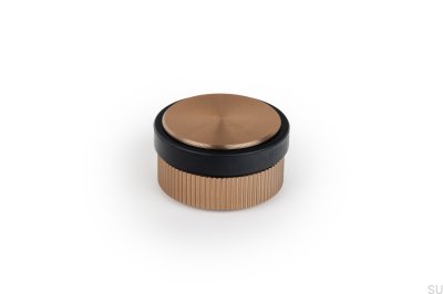 Stoper do drzwi Podłogowy Brooklyn 62 Aluminiowy Złoty Cava Szczotkowany