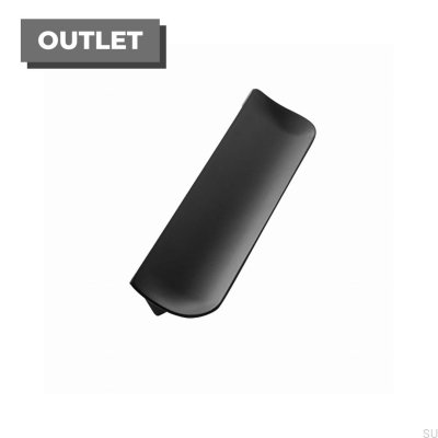 Uchwyt meblowy podłużny Slope 160 Metalowy Czarny Mat