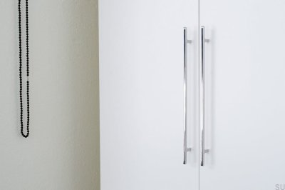 Uchwyt meblowy podłużny Flat Line 430 Stal Polerowana