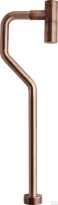 Syfon umywalkowy z rurą typu S XA200 Miedziany Szczotkowany Nielakierowany