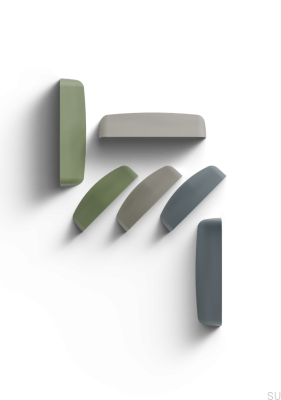 Uchwyt meblowy muszlowy Pescara 64 Metalowy Silk Grey