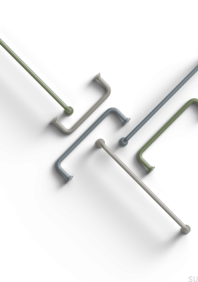 Uchwyt meblowy podłużny Venosa 96 Metalowy Silver Grey