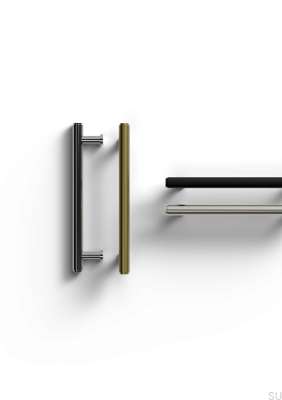 Uchwyt meblowy podłużny Matera 128 Metalowy Srebrny Szczotkowany