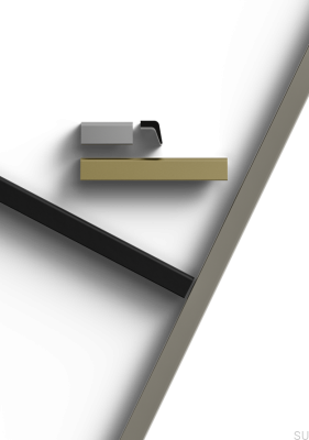 Uchwyt meblowy podłużny Lido 1184 Aluminiowy Czarny Mat