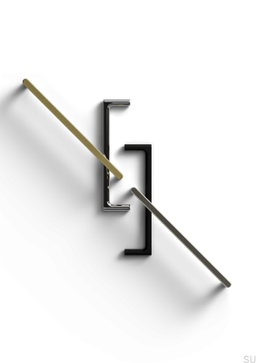 Uchwyt meblowy podłużny Torino 128 Aluminiowy Czarny Mat