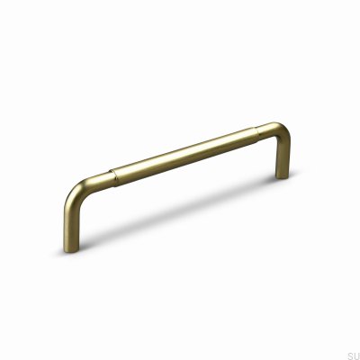 Uchwyt meblowy podłużny Siena 128 Aluminiowy Złoty Szczotkowany