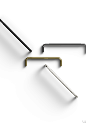 Uchwyt meblowy podłużny Siena 128 Aluminiowy Złoty Szczotkowany