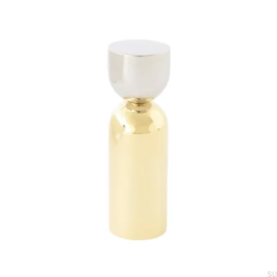 Wieszak ścienny Kokeshi Mix 1856 Mosiądz Polerowany Nielakierowany ze Stalą Polerowaną