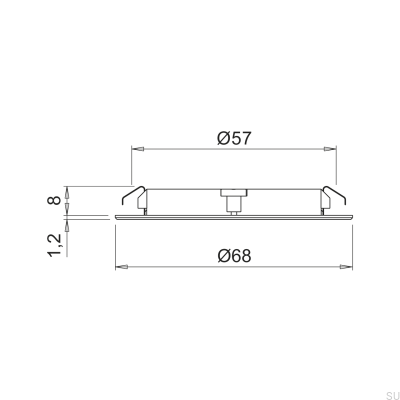 Spot LED Flat 2700K Ip44 3W Czarny