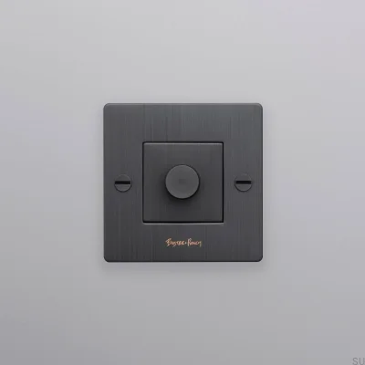 Ściemniacz z logotypem LED Cross 1G 250W Mosiężny Palony Brąz  Standard Europejski