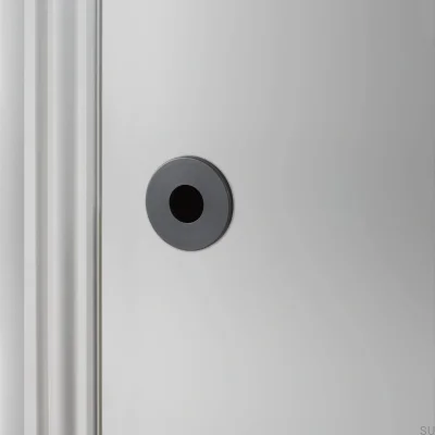 Szyld okrągły Swiss 38 mm Mosiężny Palony Brąz  Standard Szwajcarski