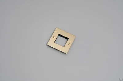 Ramka bez wypełnienia bez logotypu Plate 1G Mosiężna Standard Europejski