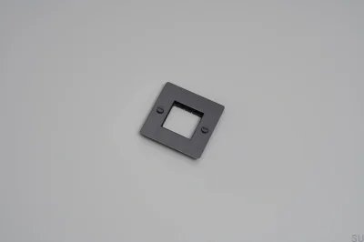 Ramka bez wypełnienia bez logotypu Plate 1G Stalowa Mosiężny Palony Brąz Standard Europejski