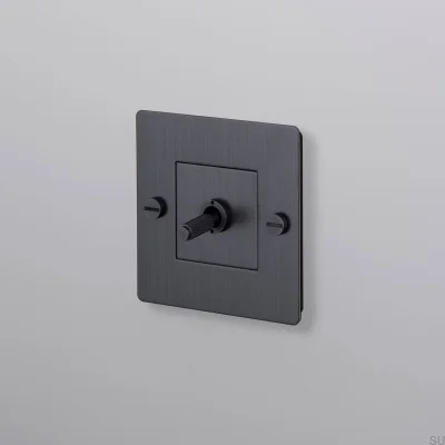 Włącznik pojedynczy bez logotypu Cross 1G Mosiężny Palony Brąz Standard Europejski