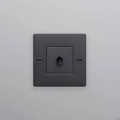 Włącznik pojedynczy bez logotypu Cross 1G Mosiężny Palony Brąz Standard Europejski