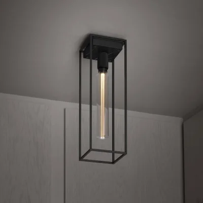 Lampa sufitowa Caged Cross 1.0 Stalowa Czarny Marmur