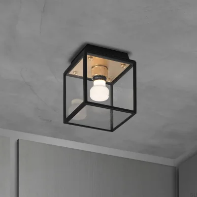 Lampa sufitowa Caged Wet S Mosiężna