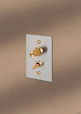 Zestaw dekoracyjny do ściemniacza Detail Linear Stalowy Czarny