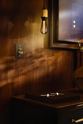 Zestaw dekoracyjny do ściemniacza Detail Linear Mosiężny Palony Brąz