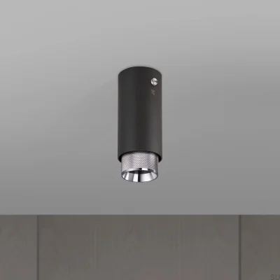 Lampa sufitowa punktowa Exhaust Cross Stalowa Grafitowa ze Srebrnym