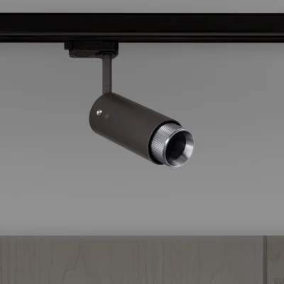 Lampa szynowa punktowa Exhaust Cross Stalowa Grafitowa ze Srebrnym