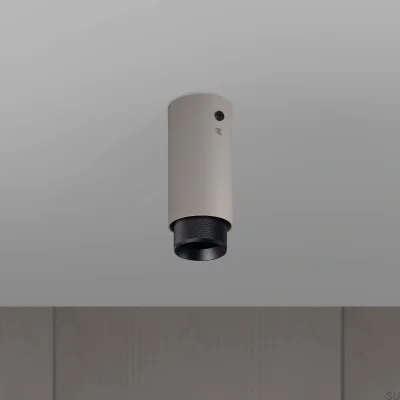 Lampa sufitowa punktowa Exhaust Cross Stalowa Szara z Czarnym