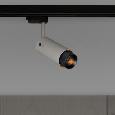 Lampa szynowa punktowa Exhaust Cross Stalowa Szara z Czarnym