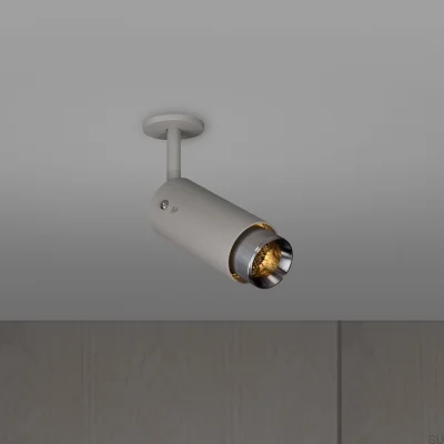 Lampa regulowana punktowa Exhaust Linear Stalowa Szara ze Srebrnym