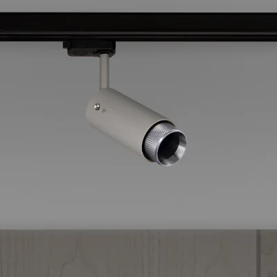 Lampa szynowa punktowa Exhaust Cross Stalowa Szara ze Srebrnym