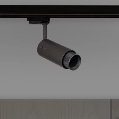 Lampa szynowa punktowa Exhaust Cross Stalowa Grafitowa z Palonym Brązem
