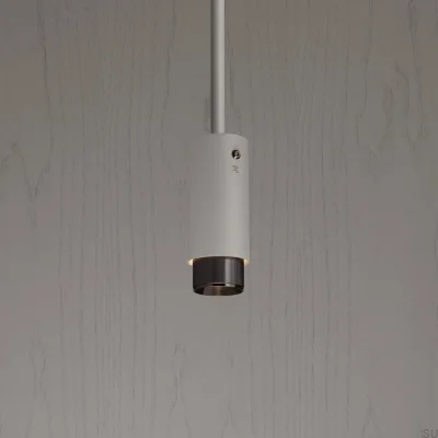 Lampa wisząca punktowa Exhaust Linear Stalowa Szara z Gun Metalem
