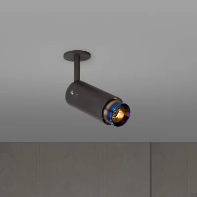 Lampa regulowana punktowa Exhaust Linear Stalowa Grafitowa z Paloną Stalą