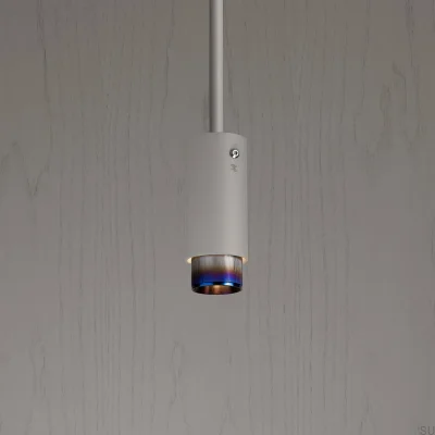 Lampa wisząca punktowa Exhaust Linear Stalowa Szara z Paloną Stalą