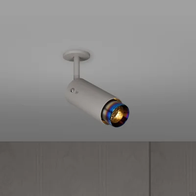 Lampa regulowana punktowa Exhaust Linear Stalowa Szara z Paloną Stalą