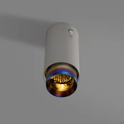 Lampa sufitowa punktowa Exhaust Linear Stalowa Szara z Paloną Stalą